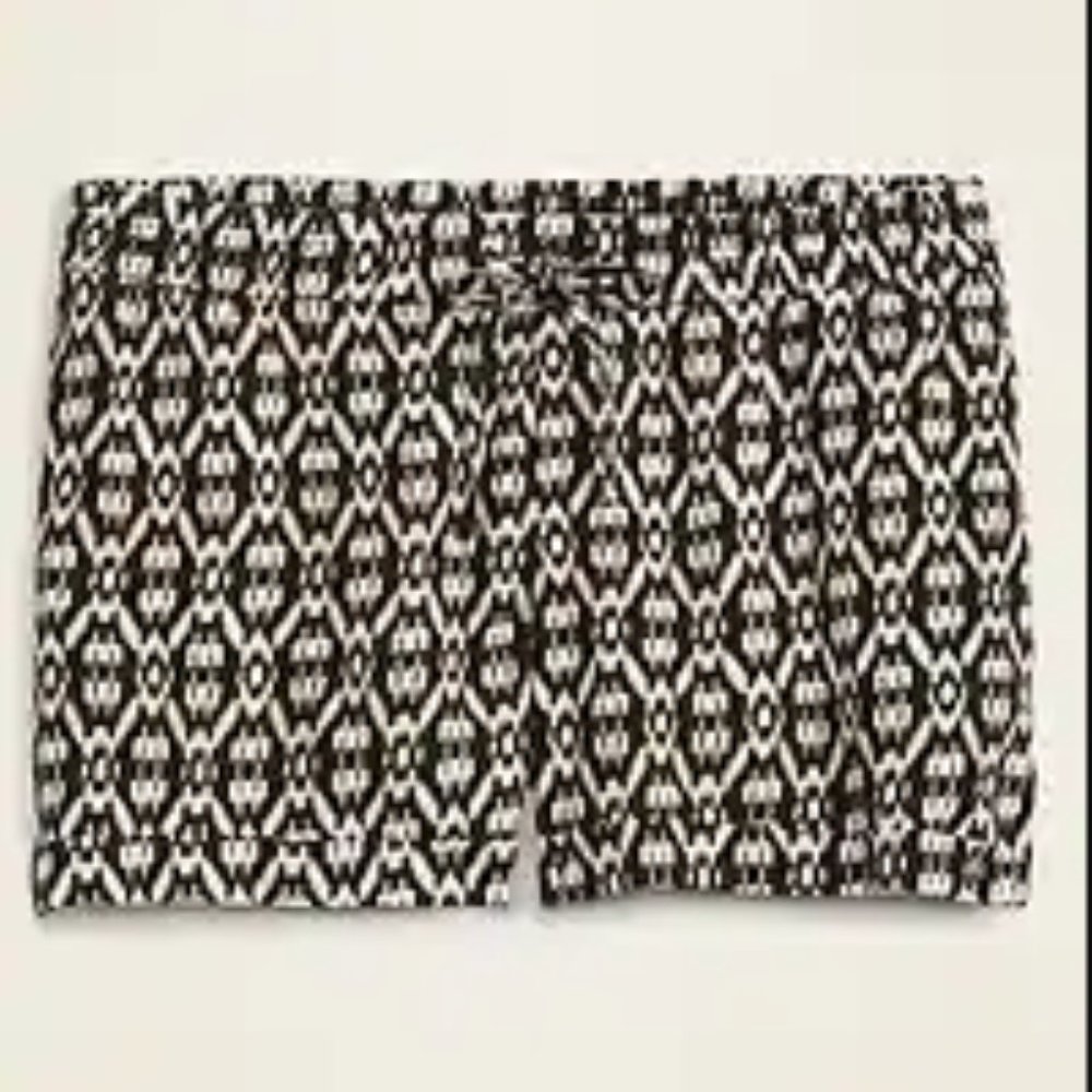 Mid-Rise Plus-Size Linen-Blend Shorts Old Navy NWT